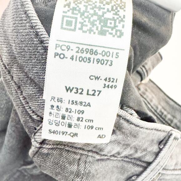 Levi's High Waisted Mom Jean Charcoal Black Denim Zip Fly Size 32 x 27 - Picture 8 of 9